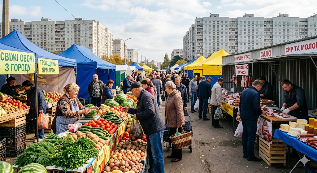 Продуктовий ярмарок на Троєщині: чому сюди їдуть з усього міста