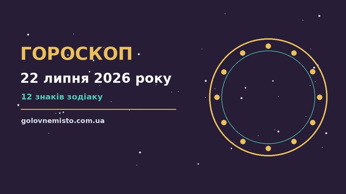 Гороскоп на 22 липня 2026 року: що підготували зорі для грошей і кохання