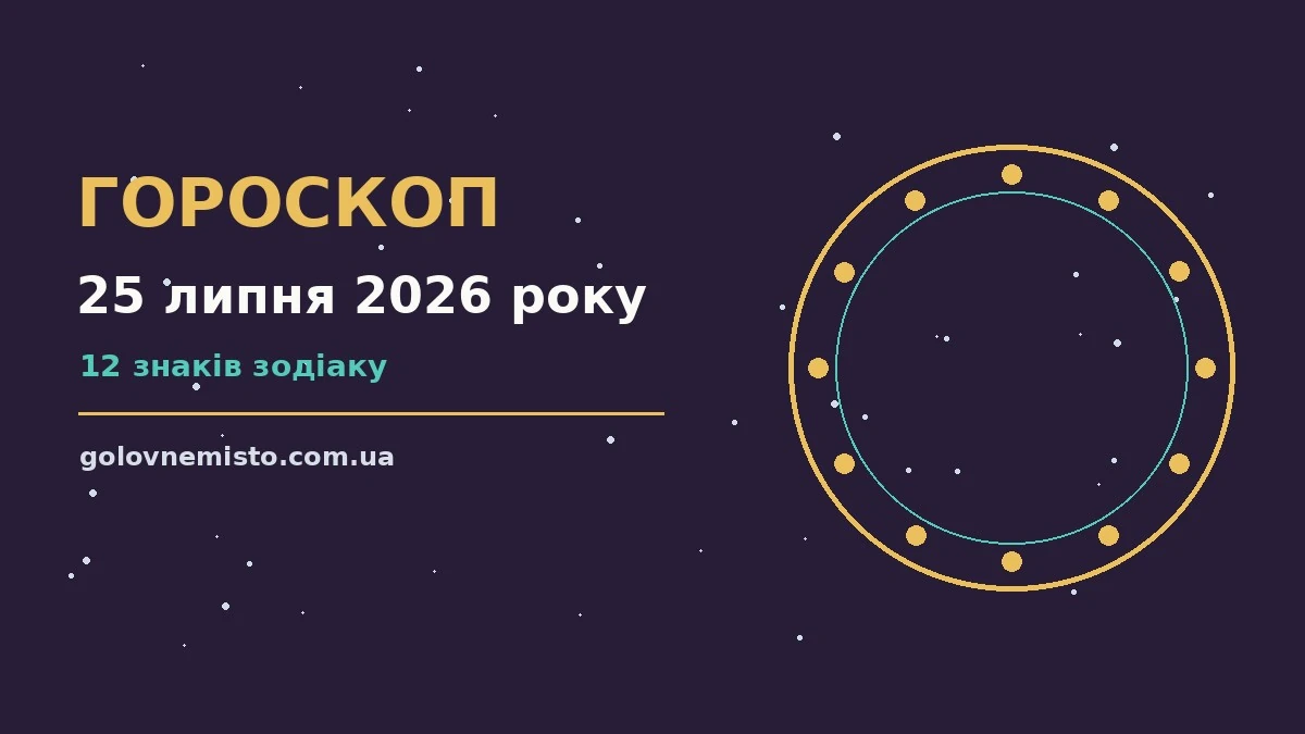 Гороскоп на 25 липня 2026 року: що підготували зорі для грошей і кохання