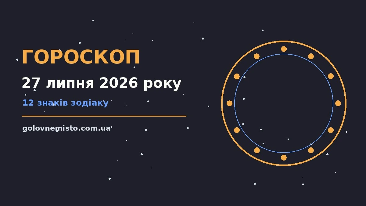 Гороскоп на 27 липня 2026 року: що підготували зорі для грошей і кохання