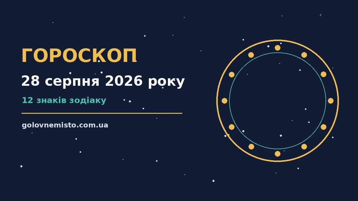 Гороскоп на 28 серпня 2026 року: що підготували зорі для грошей і кохання