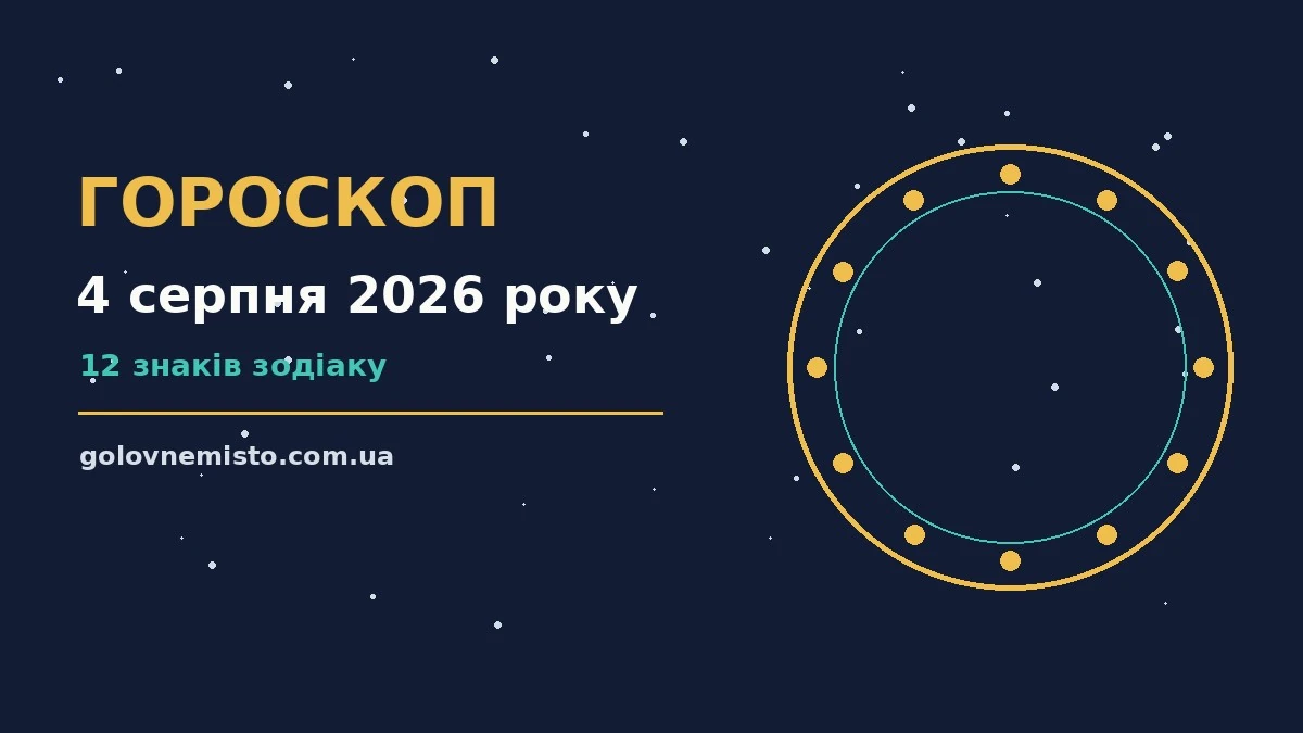 Гороскоп на 4 серпня 2026 року: що підготували зорі для грошей і кохання
